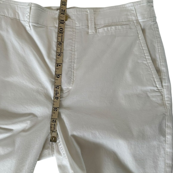 EVERLANE ORGANIC COTTON WHITE STRAIGHT LEG CROP PANTS SIZE 12 - Picture 11 of 13